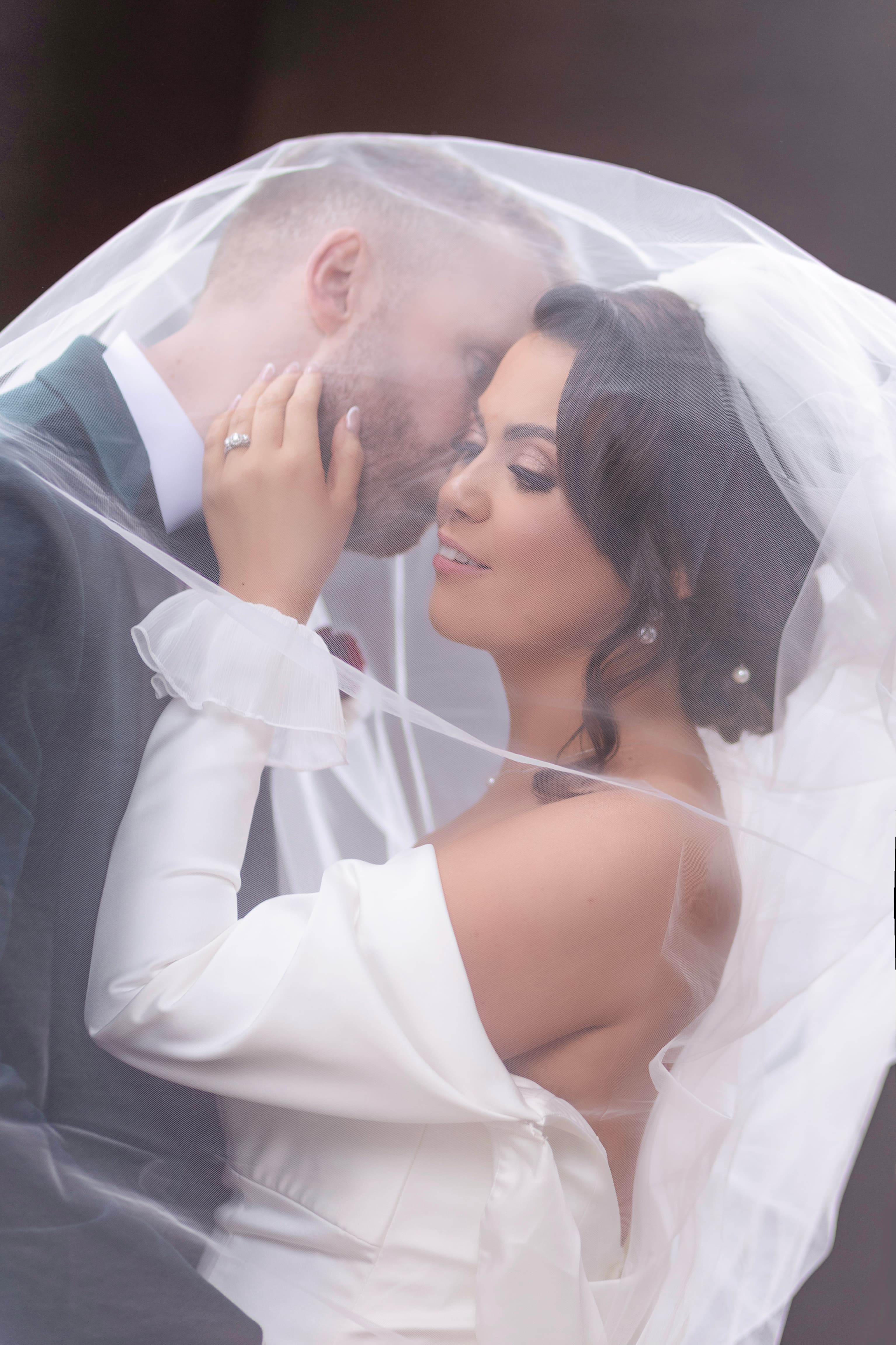Couple under the veil
